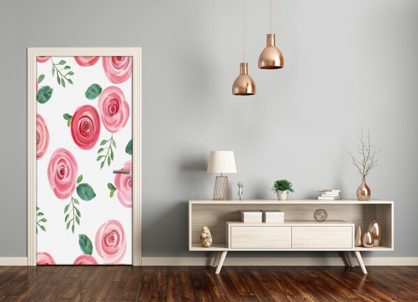 Fototapeta samolepiace ružové ruže 85x205 cm