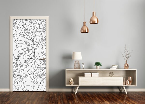 Fototapeta samolepiace pozadia zentangle 75x205 cm