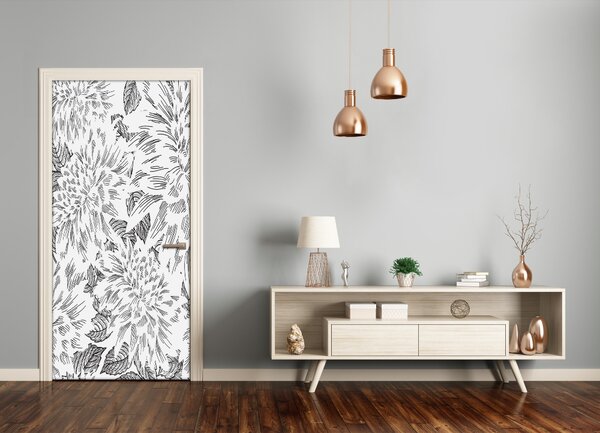 Samolepiace fototapety na dvere pivonka 85x205 cm