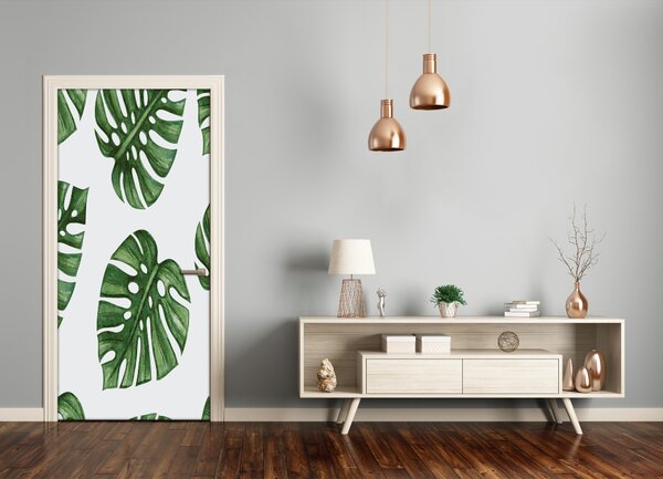 Samolepiace fototapety na dvere Monstera 75x205 cm