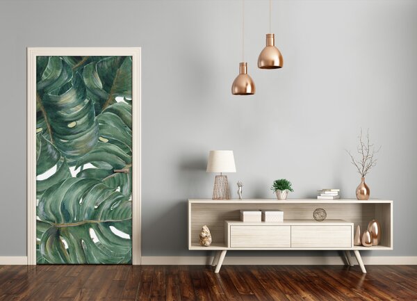 Samolepiace fototapety na dvere Monstera 75x205 cm