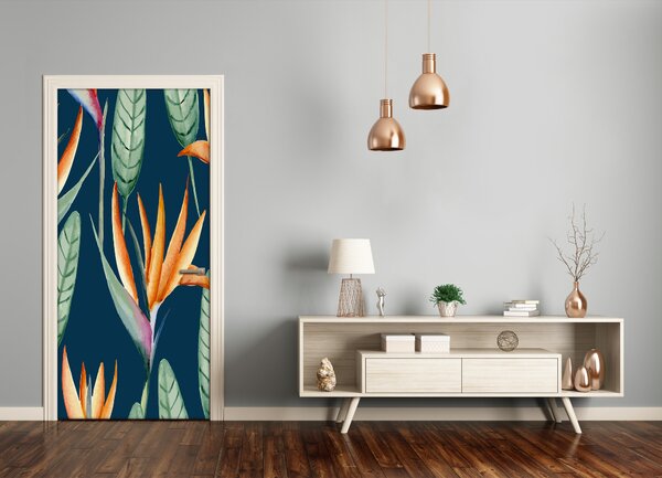 Samolepiace fototapety na dvere Strelitzia reginae 75x205 cm