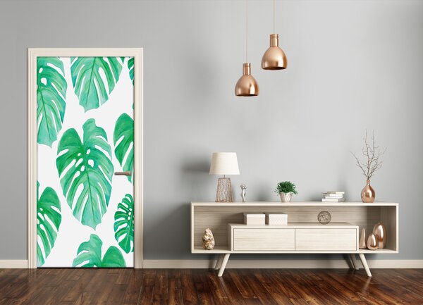 Samolepiace fototapety na dvere Monstera 95x205 cm