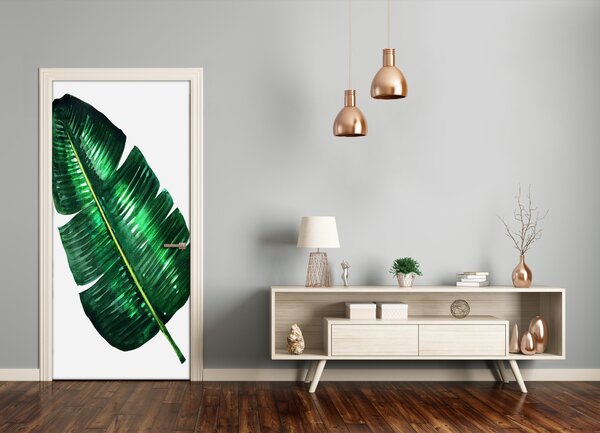 Samolepiace fototapety na dvere listy banánovníka 75x205 cm