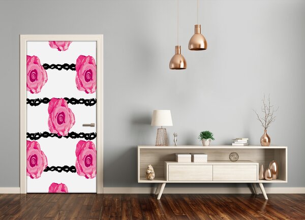 Samolepiace fototapety na dvere ruže 75x205 cm