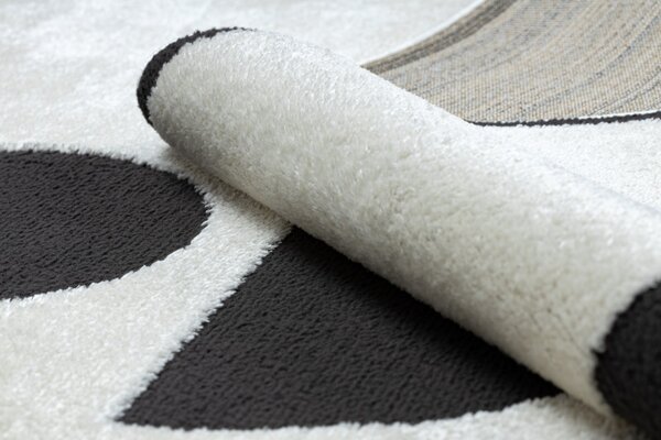 Dywany Łuszczów , AKCIA: 80x150 cm Kusový koberec Mode 8598 geometric cream/black, čiernobiela, detská izba