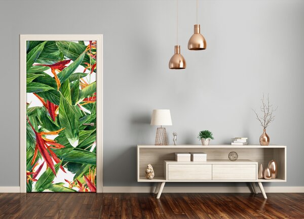 Samolepiace fototapety na dvere Strelitzia reginae 75x205 cm