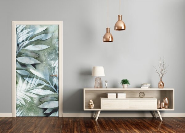 Samolepiace fototapety na dvere lístia 85x205 cm