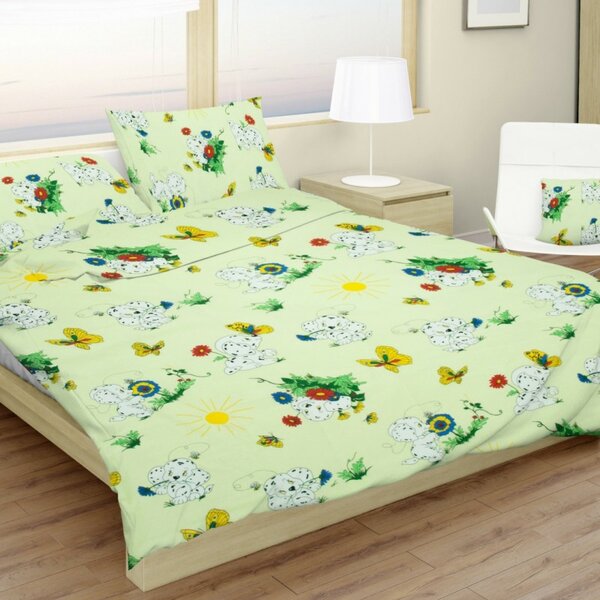 Obliečky bavlnené detské Dalmatinci - Detský set 130x90cm + 65x45cm