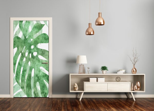 Samolepiace fototapety na dvere Monstera 75x205 cm