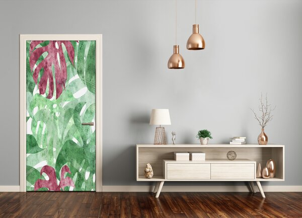 Samolepiace fototapety na dvere Monstera 85x205 cm