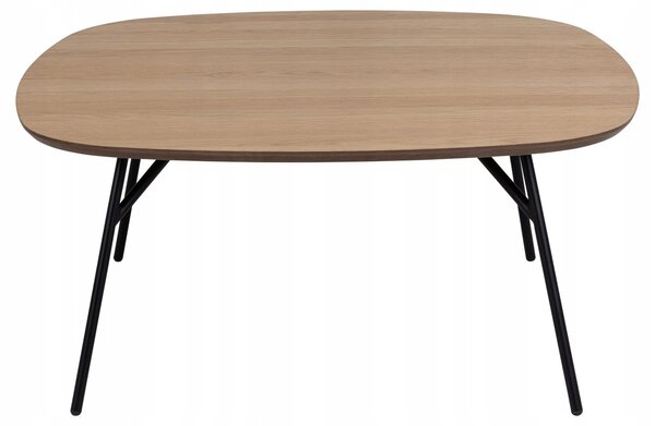 Actona Konferenčný stolík Caracas 90 cm dub olejovaný/čierny