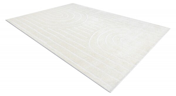 Dywany Łuszczów , Kusový koberec Mode 8494 geometric cream, 80x150, biela, chodba / predsieň