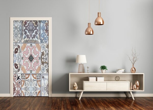 Fototapeta na dvere keramické kachličky 85x205 cm