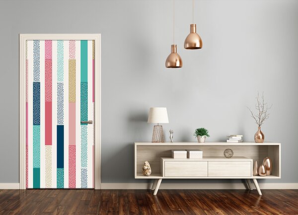 Fototapeta na dvere farebné pásy 85x205 cm