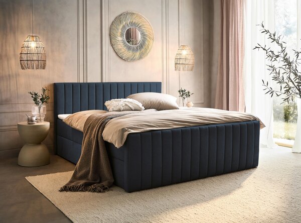AMERICKÁ POSTEĽ, 180/200 cm, antracitová Boxxx - Online Only spálne, Online Only