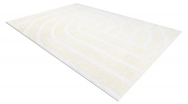 Dywany Łuszczów , Kusový koberec Mode 8631 geometric cream, 80x150, biela, kancelária