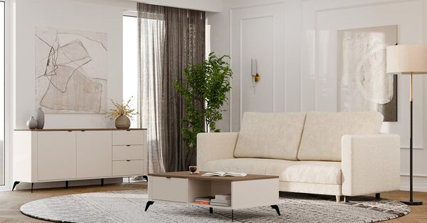 TP Living Konferenčný stolík CORDOBA kašmírový/dub Castello