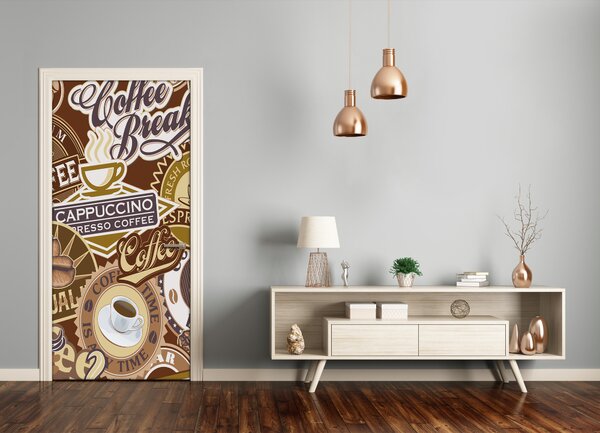 Fototapeta na dvere kaviareň 85x205 cm