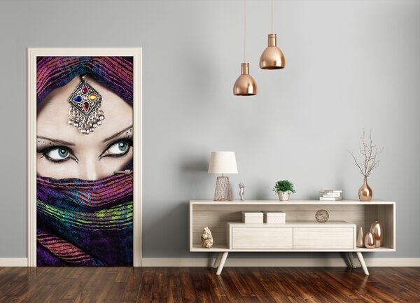 Fototapeta na dvere indická žena 85x205 cm