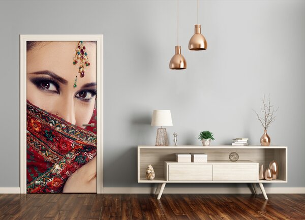 Fototapeta na dvere indická žena 75x205 cm