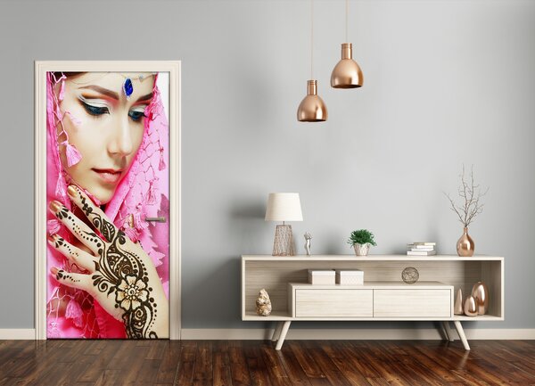 Fototapeta na dvere indická žena 85x205 cm