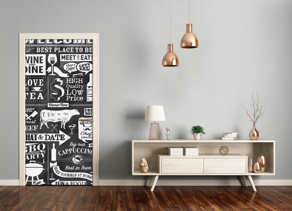 Fototapeta na dvere reštaurácia 75x205 cm
