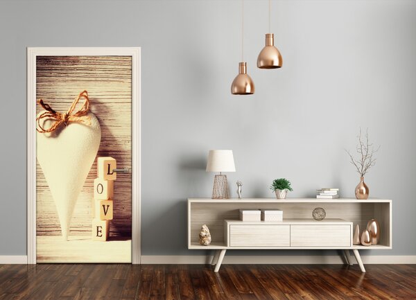 Fototapeta samolepiace na dvere láska 95x205 cm