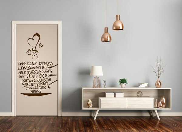 Fototapeta na dvere šálka kávy 75x205 cm