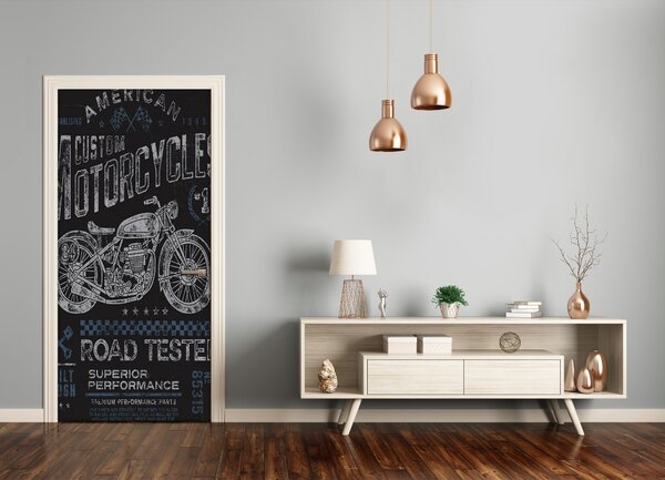 Fototapeta na dvere moto 85x205 cm