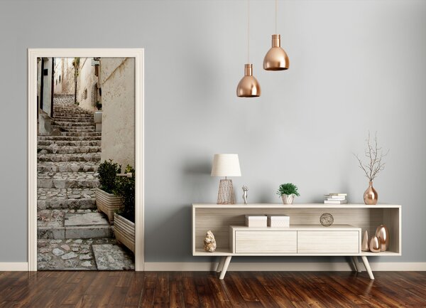 Fototapeta samolepiace na dvere pekná ulička 75x205 cm