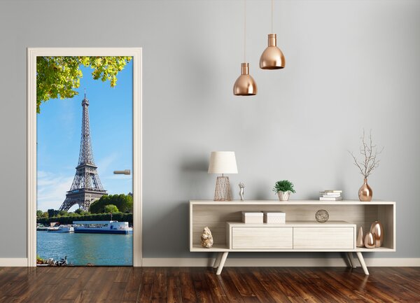Fototapeta samolepiace na dvere Eiffelova veža 95x205 cm