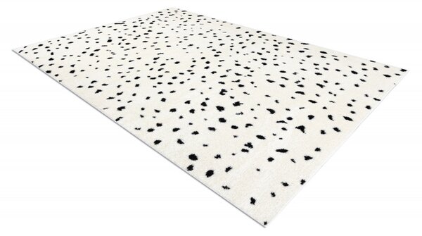 Dywany Łuszczów , Kusový koberec Mode 8508 cream/black, 80x150, biela, chodba / predsieň