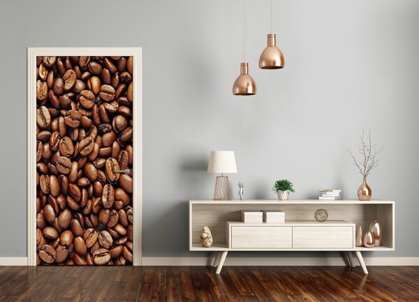 Fototapeta na dvere samolepiace zrnká kávy 75x205 cm