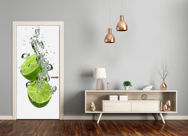 Fototapeta na dvere do domu samolepiace limetky 85x205 cm