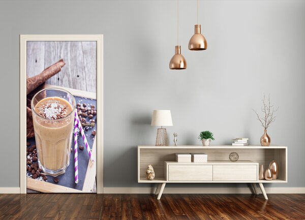 Fototapeta dvere samolepiace čokoládový koktail 95x205 cm