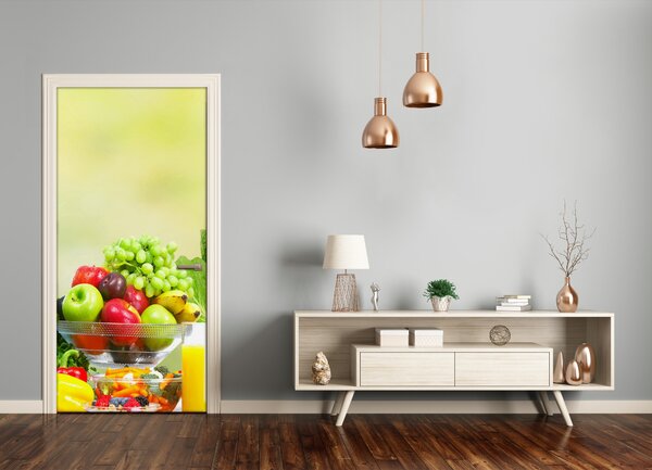 Fototapeta na dvere samolepiace zelenina a ovocie 85x205 cm