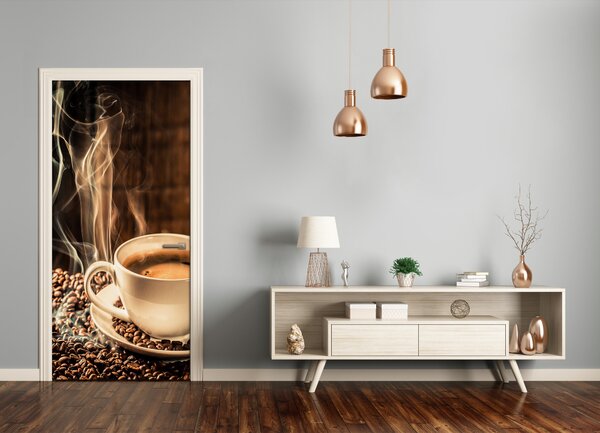 Fototapeta na dvere samolepiace aromatická káva 85x205 cm