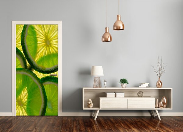 Fototapeta na dvere samolepiace limetka 75x205 cm