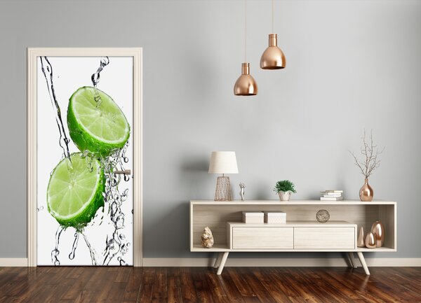 Fototapeta na dvere do domu samolepiace limetka 85x205 cm