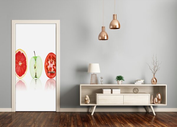 Fototapeta na dvere samolepiace ovocie a zeleninu 95x205 cm