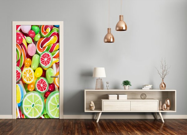 Fototapeta na dvere samolepiace farebné sladnosti 85x205 cm