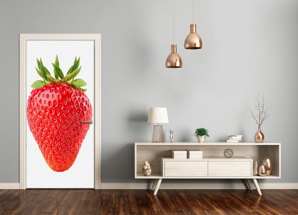 Fototapeta na dvere samolepiace jahoda 95x205 cm