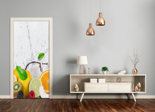 Fototapeta na dvere do domu samolepiace ovocie 95x205 cm