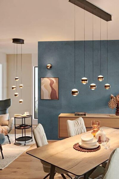 ZÁVESNÉ LED SVIETIDLO, 100/10,5/200 cm Trio Leuchten - Interiérové svietidlá
