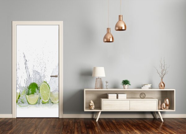 Fototapeta na dvere do domu samolepiace limetka 95x205 cm