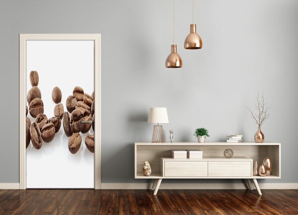 Fototapeta na dvere samolepiace zrnká kávy 85x205 cm