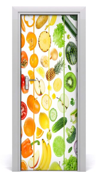 Fototapeta na dvere samolepiace ovocie a zeleninu 85x205 cm