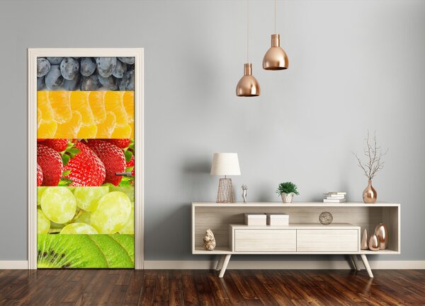 Fototapeta na dvere do domu samolepiace ovocie 95x205 cm
