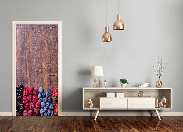 Fototapeta na dvere samolepiace lesné ovocie 75x205 cm